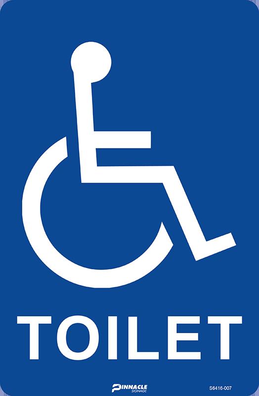 Max Global Products S6416 Disabled Toilet Sign