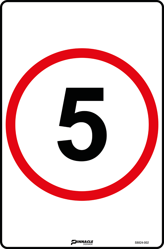 Max Global Products S8824 5km/h Roundel Sign