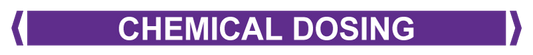 Max Global Products PM091 Pipe Markers, , Pack/10 - Chemical Dosing (Violet)