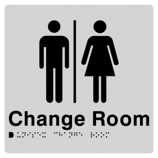 Max Global Products BS038 Sign, Unisex Change Room, , Blue/White PVC