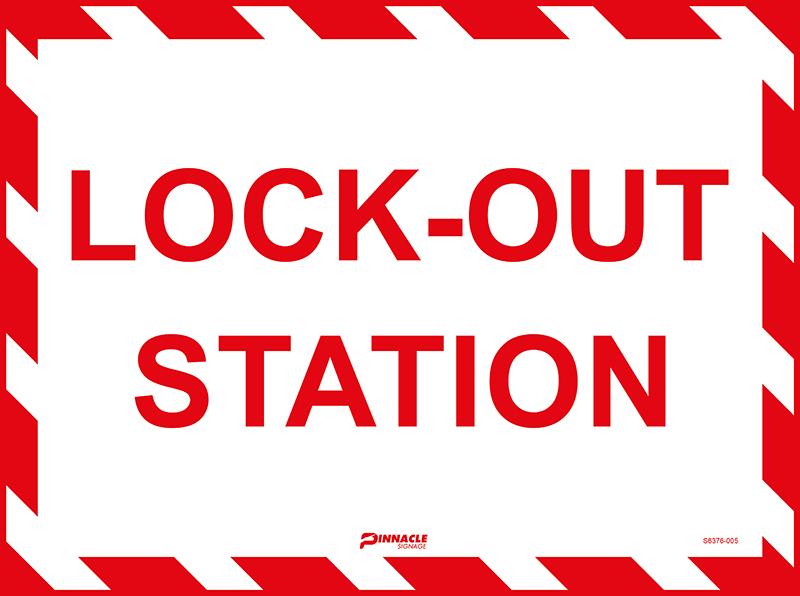 Max Global Products S6376 Lock-Out Station Sign