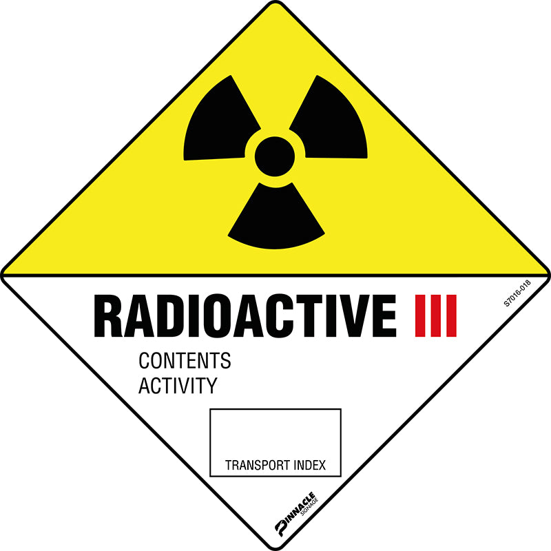 Max Global Products S7016 Radioactive 3 Sign