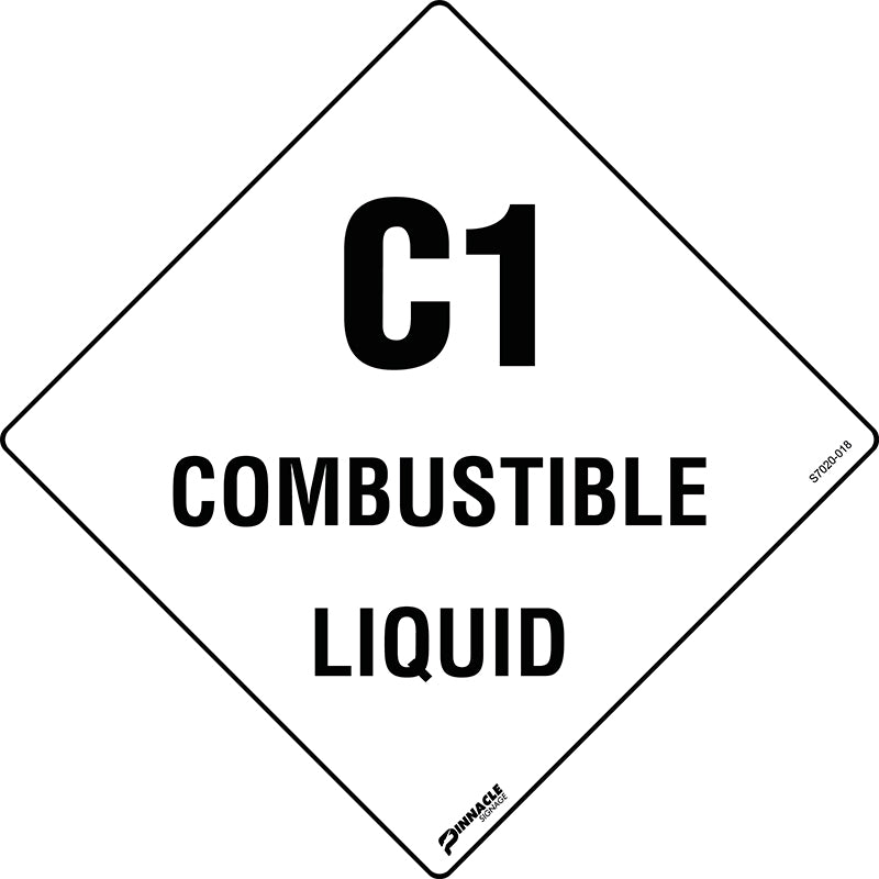 Max Global Products S7020 C1 Combustible Liquid Sign