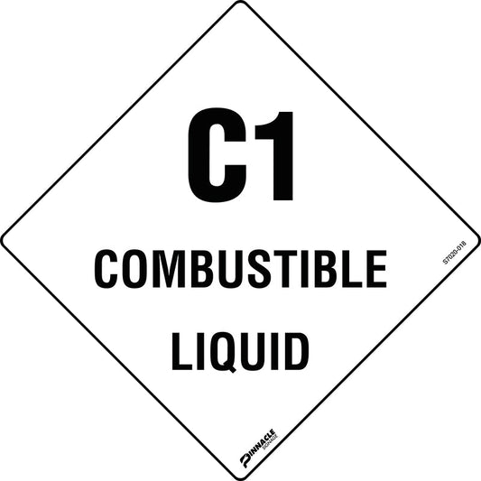 Max Global Products S7020 C1 Combustible Liquid Sign