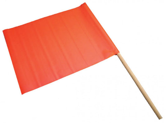 Max Global Products SFF Fluoro Multi Message Flag on Dowel, Orange