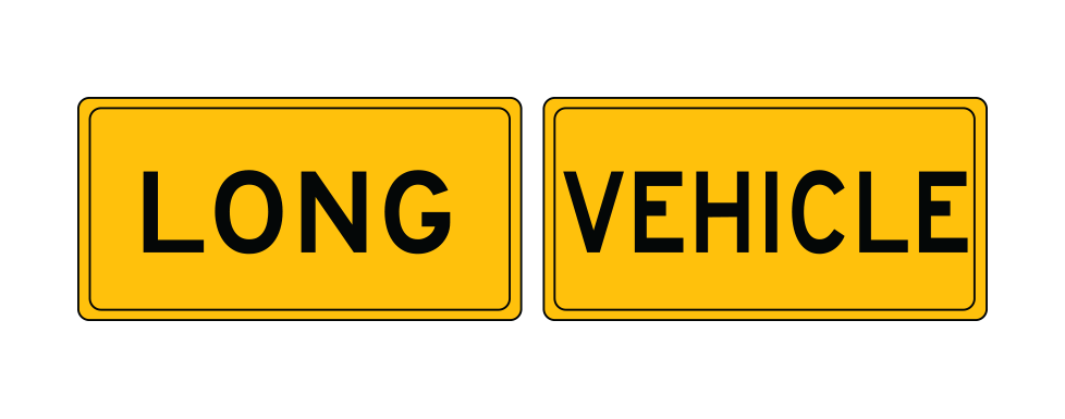 Max Global Products VS007 Long Vehicle, , Two Piece Sign
