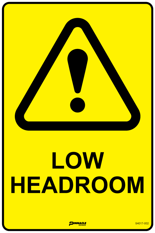 Max Global Products S4017 Low Headroom Sign