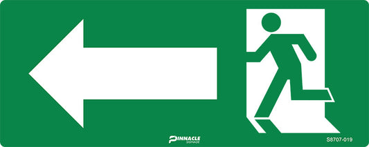 Max Global Products S8707 Running Man Picto, Arrow Left, Luminous Sign