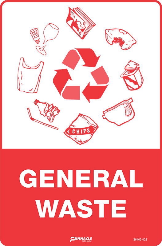 Max Global Products S6462 General Waste Sign