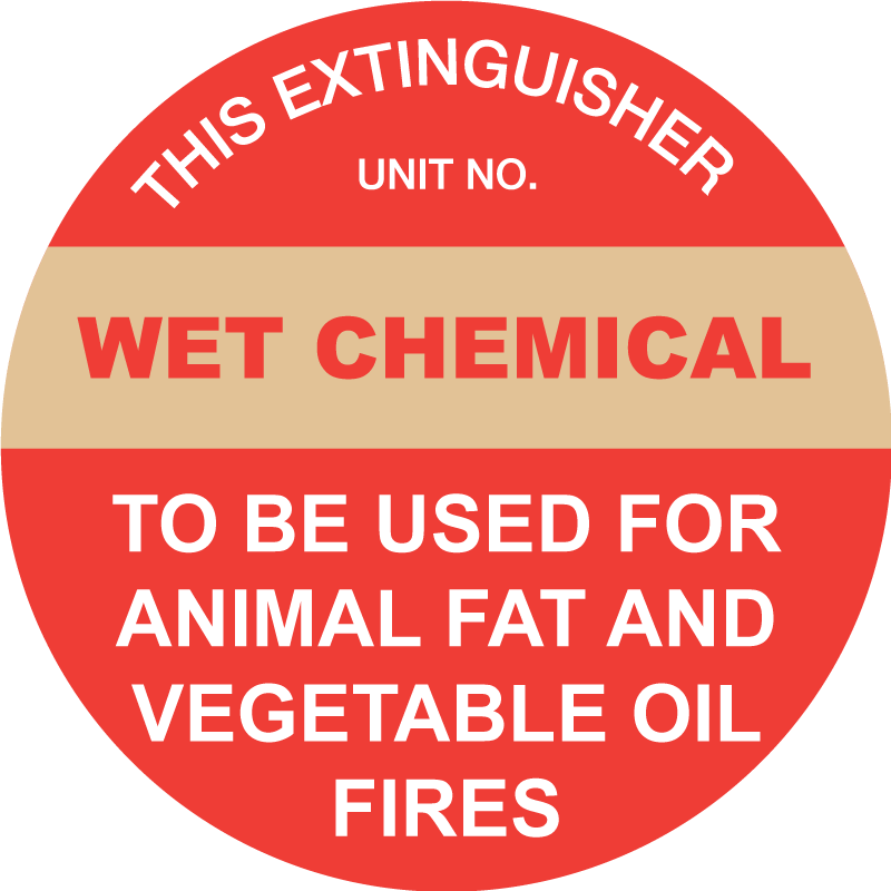Max Global Products S5226 This Extinguisher: Wet Chemical, Disc Sign