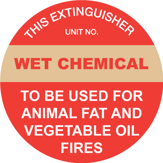 Max Global Products S5226 This Extinguisher: Wet Chemical, Disc Sign