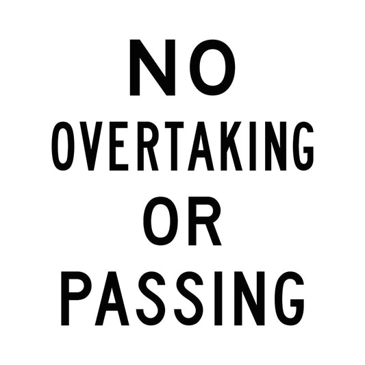 Max Global Products MM565 No Overtaking Or Passing, Multi Message Sign