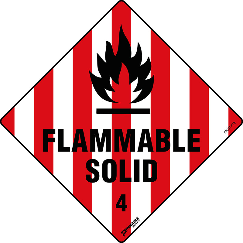 Max Global Products S7007 Flammable Solid 4 Sign