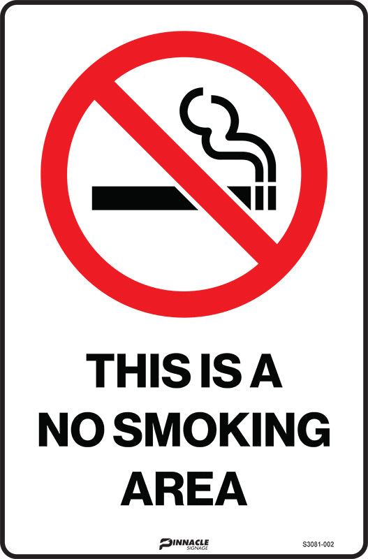 Max Global Products S3081 This Is A No Smoking Area Sign