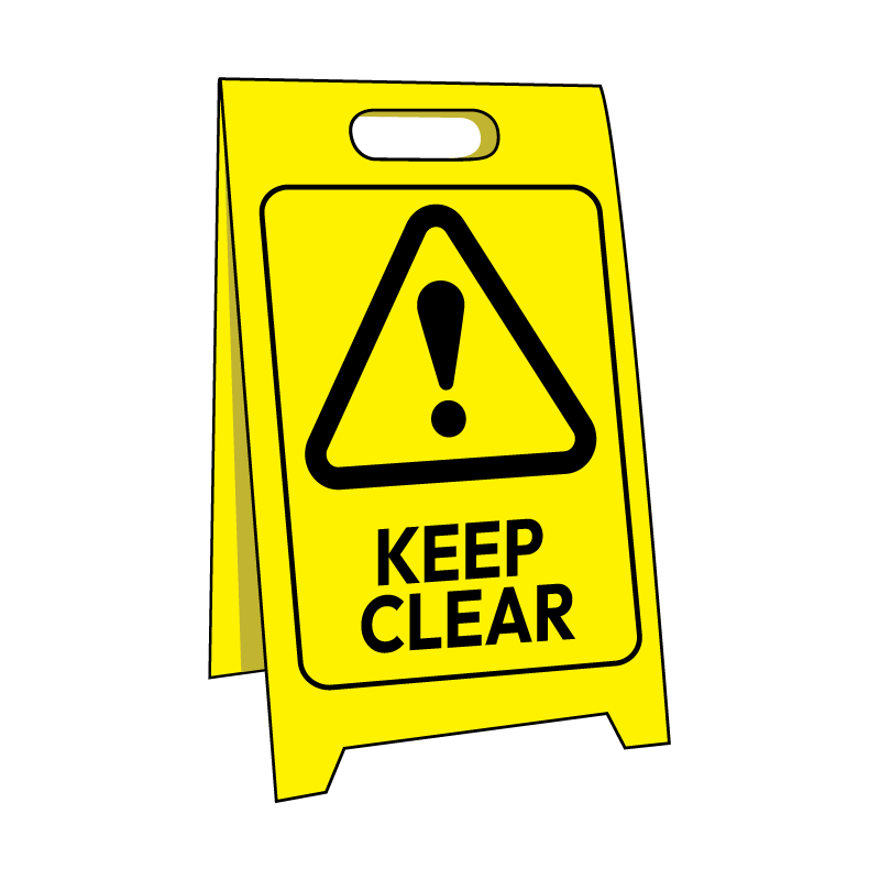 Max Global Products CS2004 Sign Stand, Keep Clear