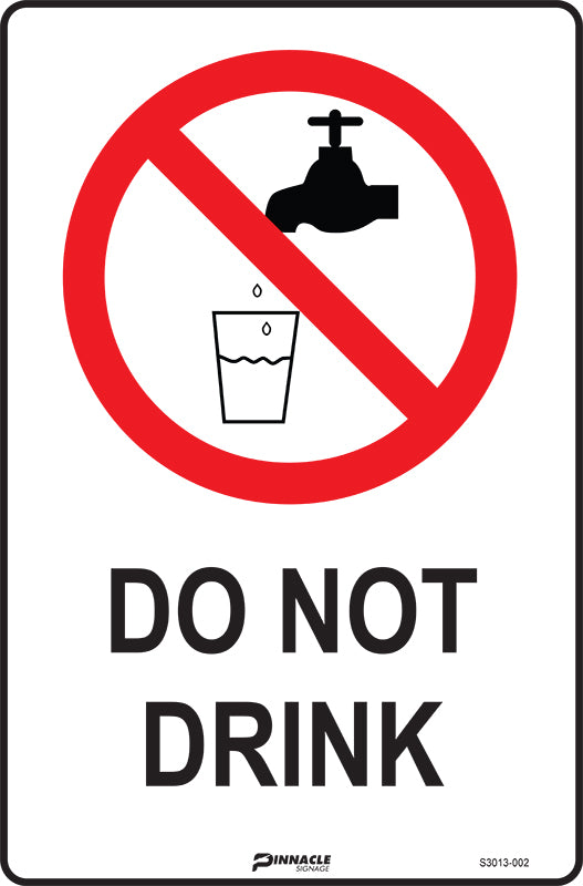 Max Global Products S3013 Do Not Drink Sign