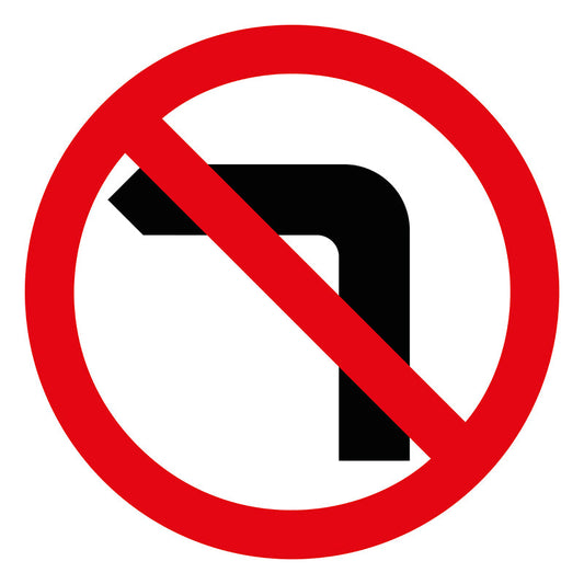 Max Global Products MM527 No Left Turn Picto, Multi Message Sign