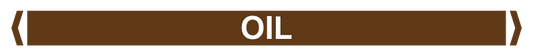 Max Global Products PM046 Pipe Markers, , Pack/10 - Oil (Brown)