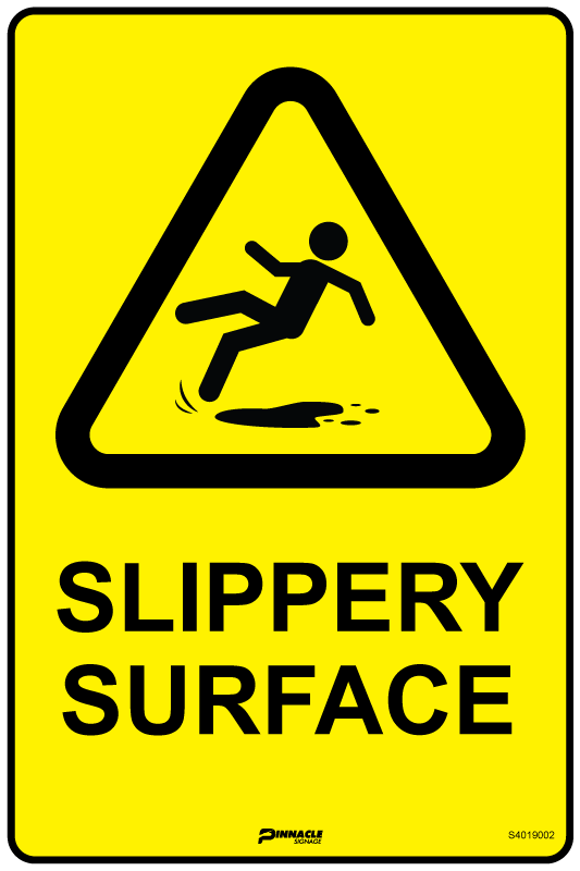 Max Global Products S4019 Slippery Surface Sign