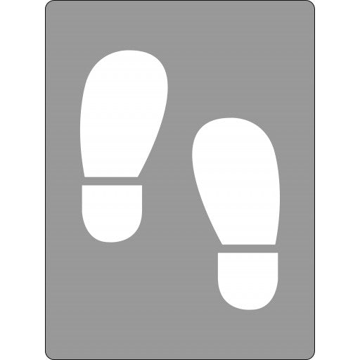 Max Global Products STEN1031 Stencil, Shoe Prints Sign