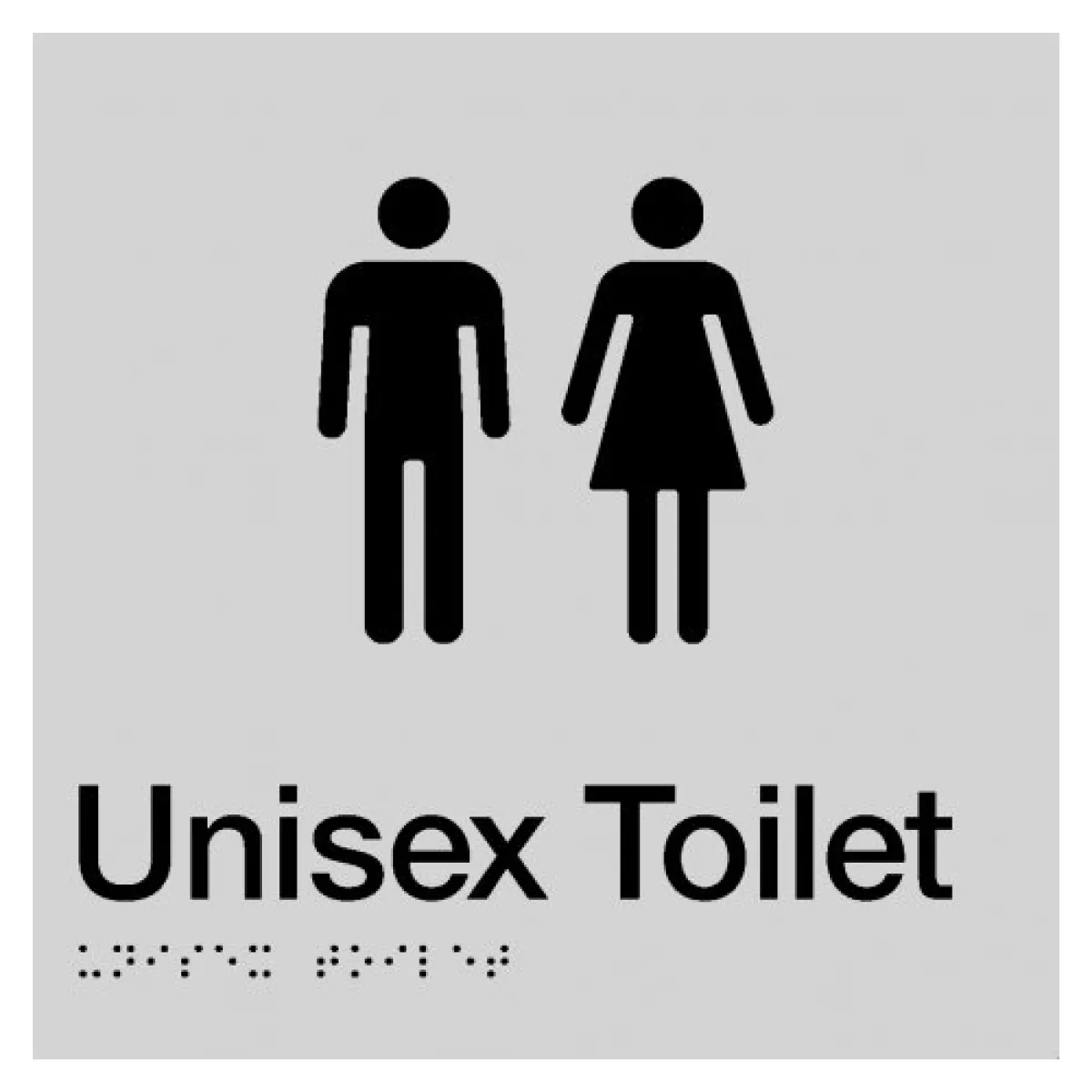 Max Global Products BS003 Sign, Unisex Toilet, , Blue/White PVC