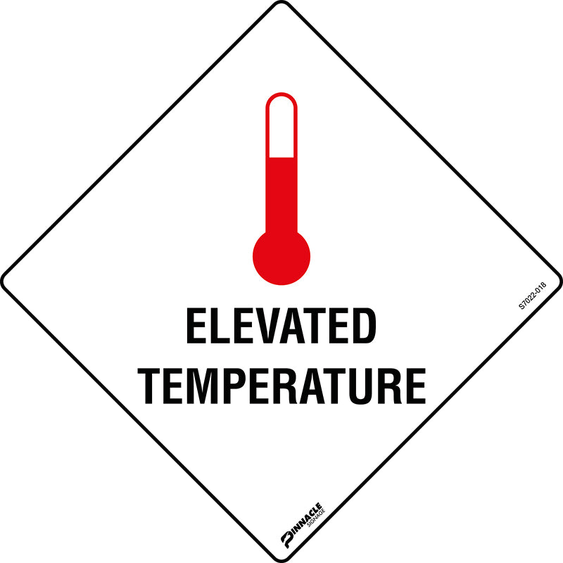 Max Global Products S7022 Elevated Temperature Sign