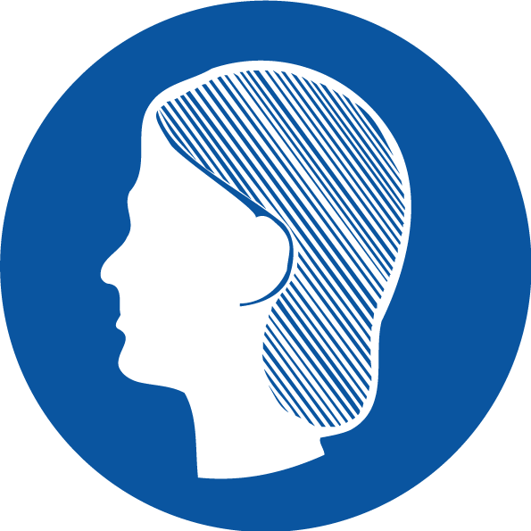 Max Global Products S1070 Hair Protection Pictogram, Disc Sign