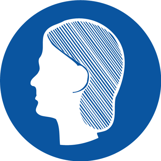 Max Global Products S1070 Hair Protection Pictogram, Disc Sign