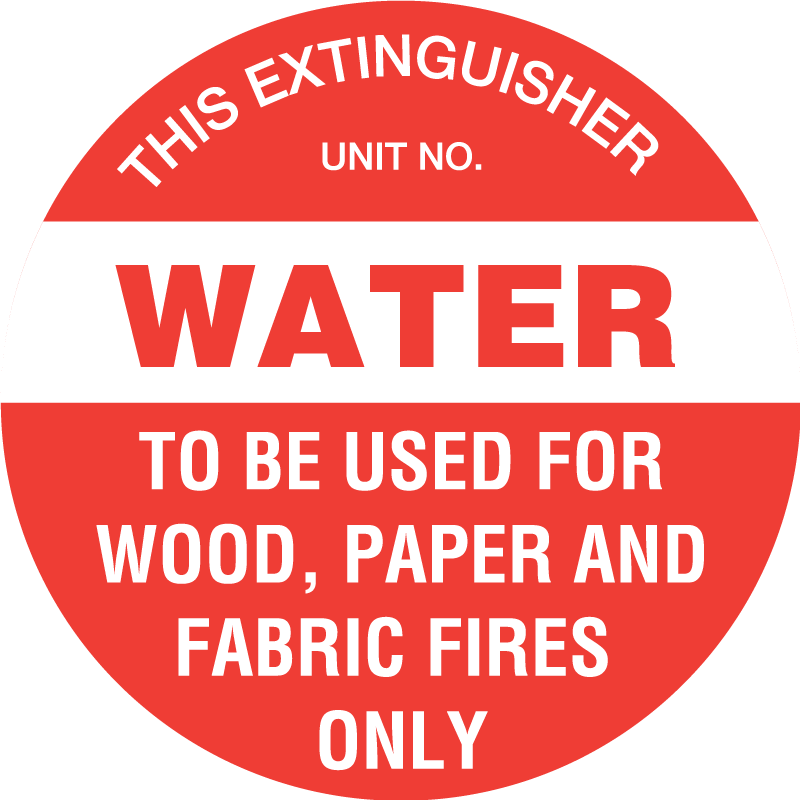Max Global Products S5221 This Extinguisher: Water, Disc Sign