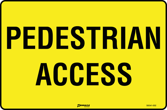 Max Global Products S6341 Pedestrian Access Sign