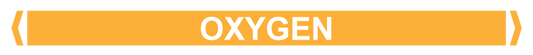 Max Global Products PM082 Pipe Markers, , Pack/10 - Oxygen (Sand/Yellow-Ochre)
