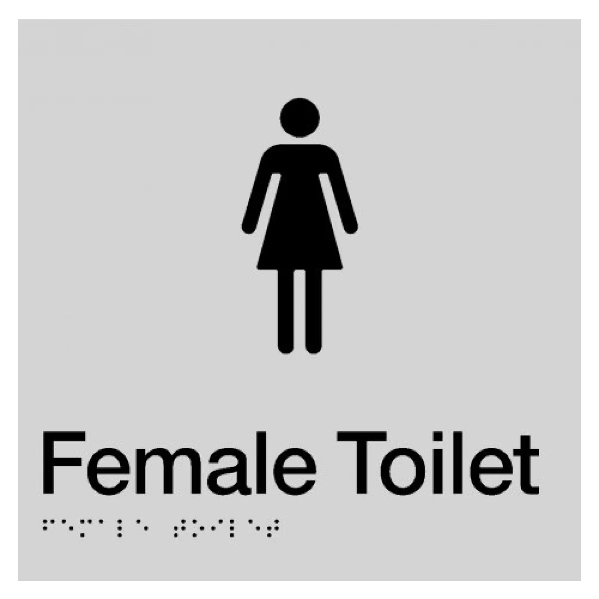 Max Global Products BS002 Sign, Female Toilet, , Blue/White PVC