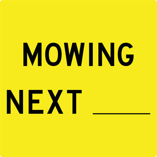 Max Global Products MM544 Mowing Next____ , Multi Message Sign