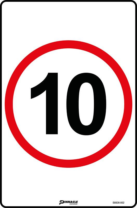 Max Global Products S8826 10km/h Roundel Sign