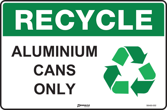 Max Global Products S6460 Recycle Cans Only Sign