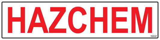 Max Global Products S7026 Hazchem Sign