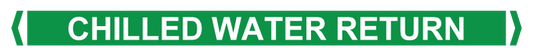 Max Global Products PM069 Pipe Markers, , Pack/10 - Chilled Water Return (Green)
