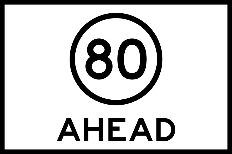 Max Global Products TG9 Reduce Speed, Boxed Edge Sign