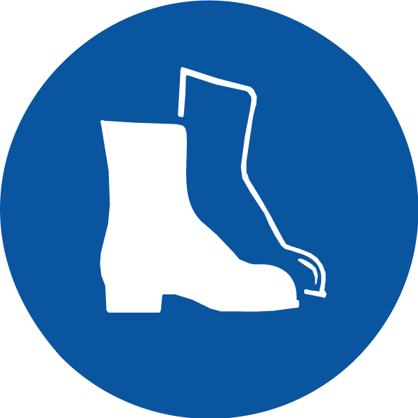 Max Global Products S1073 Safety Footwear Pictogram, Disc Sign