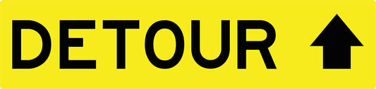 Max Global Products MM007 Detour (Arrow Up), Multi Message Sign