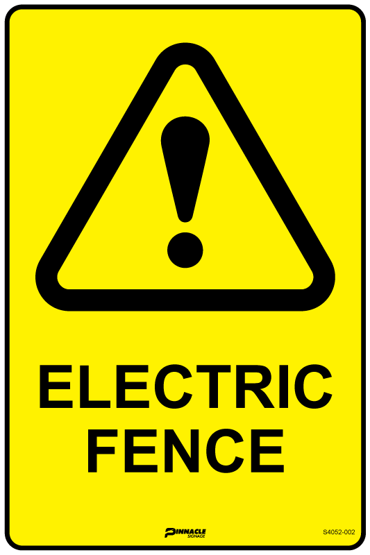 Max Global Products S4052 Electric Fence Sign
