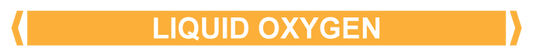 Max Global Products PM032 Pipe Markers, , Pack/10 - Liquid Oxygen (Sand/Yellow-Ochre)