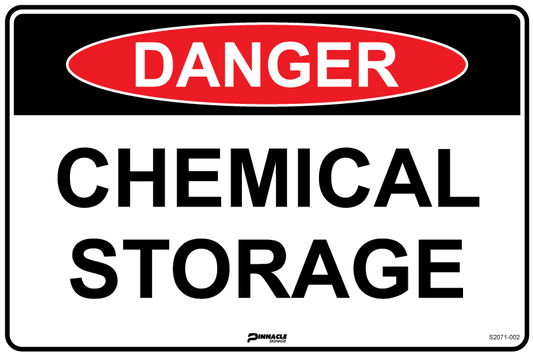 Max Global Products S2077 Danger Chemical Storage Sign