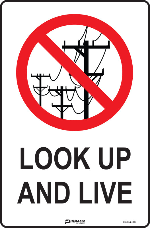 Max Global Products S3034 Look Up And Live Sign