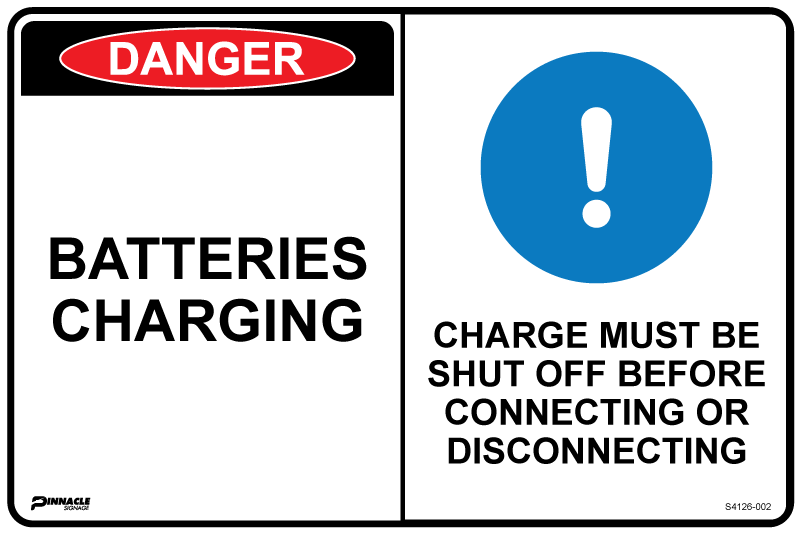 Max Global Products S4126 Multi Sign - Batteries Charging/Charge Must Be Shut Off Before Connecting...