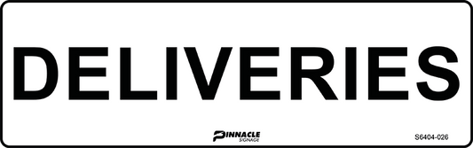 Max Global Products S6404 Deliveries Sign