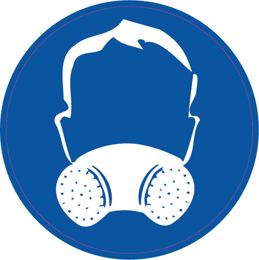 Max Global Products S1076 Half Face Mask Respirator Pictogram, Disc Sign