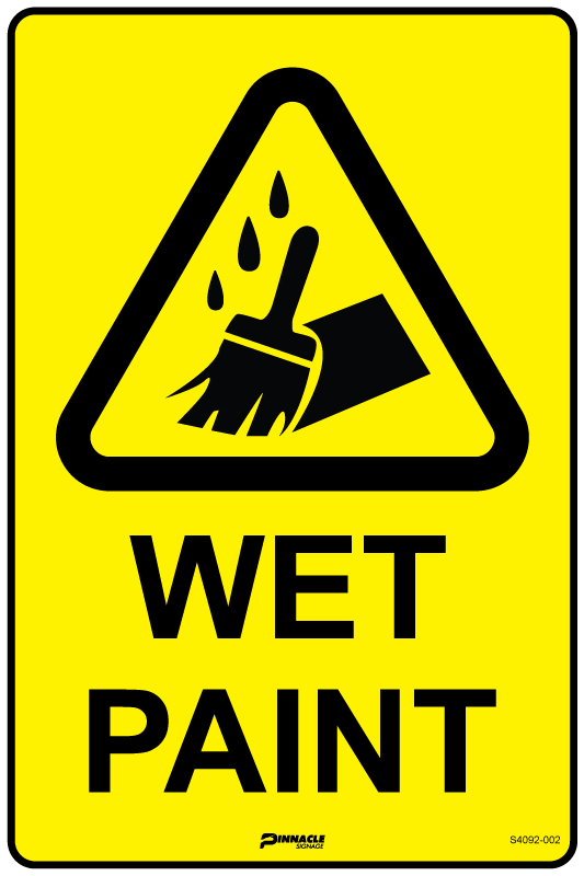 Max Global Products S4092 Wet Paint Sign