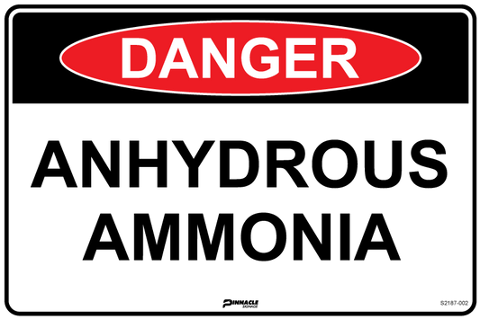 Max Global Products S2187 Danger Anhydrous Ammonia Sign