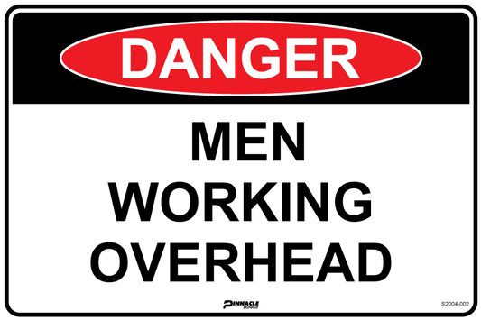 Max Global Products S2004 Danger Men Working Overhead Sign